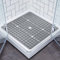 Walant Duschmatte rutschfest 69x69 cm,Duschmatte mit saugnäpfen,PVC Antirutschmatte Dusche Schimmelresistent BPA-frei, Duscheinlage Maschinenwaschbar badematte (Transparent Grau, 69 * 69cm)