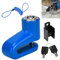 Blue Motorcycle Brake Lock Alarm, Scooter & Bicycle Disc Lock Reminder