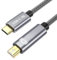 MOBKAJUI Unidirectional USB C to Mini DisplayPort Cable, Thunderbolt 3 Cable to Mini DP 6.6FT/2m, Compatible for MacBook Pro/Air 2024-2019, Surface Book2, Galaxy S21/9/10/20 【NOT for Thunderbolt1/2】