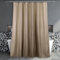 Rideau de Douche Extra-Long Beige Kaki Taupe - Anti-Moisissure, Hydrofuge, Lavable, Léger en Polyester pour Salle de Bains - Simple et Élégant - 183 x 214 cm