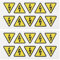 OTOTEC 20pcs Electrical Danger Hazard Warning Safety Sign Sticker Electrical Danger Triangular Stickers PVC Self Adhesive Vinyl Sticker