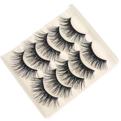 Ipetboom 5 Paia Di Ciglia Finte Esagerate Ciglia Artificiali Spesse Set Di Ciglia Da Trucco Per Donna Nere