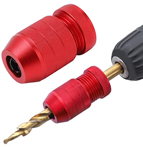 Fyearfly Electric Drill Stop Collar, Adjustable Aluminum Alloy Drill Bit Depth Stop, Limit Collar with Anti Slip Inner Ring, for Woodworking, Wall Drill Projection (6mm-11mm Drill Bit)