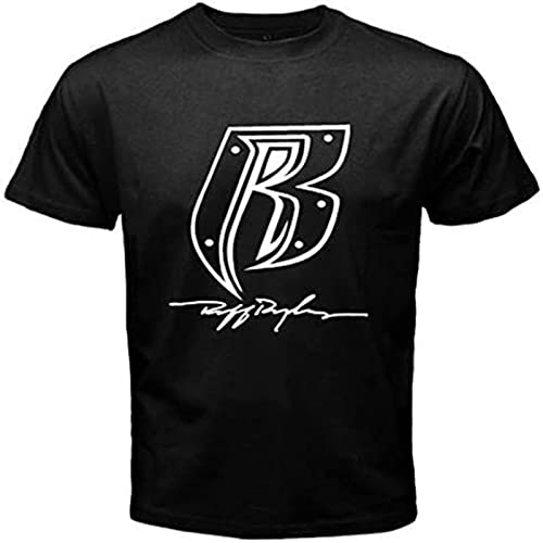 CRYSTAL&CLEAR Ruff Ryders Rap Hip Hop Music Underground Men's Black T-Shirt Black XL