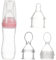 KOMBIUDA 3 Pièces Biberons Pour Nouveau-né Bouteille De Cuillère De Riz Alimentaire Mangeoire Pour Bébé Silicone Pour Biberon Cuillère Enfant Rose Bouteille De Complément Alimentaire