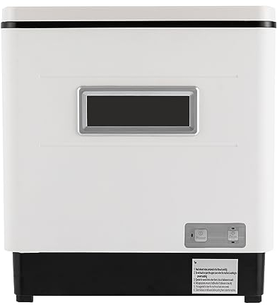 Lavavajillas Portátil Pequeño Encimera Acero inoxidable Blanco Esterilización a 70 Grados De Calor Con Spin Spray 42 x 38 x 46 cm Cocinas Apartamentos y Dormitorios Cuidado Bebés y lavado Fruta