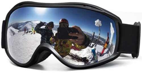 FMY Ski Snowboard OTG-Skibrille, beschlagfreie Skibrille mit UV400-Schutz für Männer, Frauen und Jugendliche