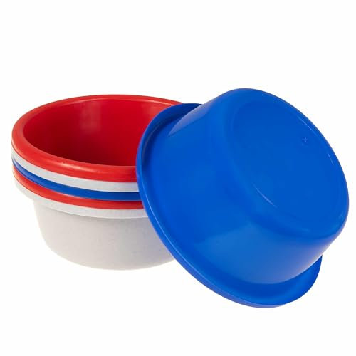 SIDCO Schüssel 6 x Kunststoff Küchenschüssel Spülschüssel Salat Rührschüssel Set 24cm