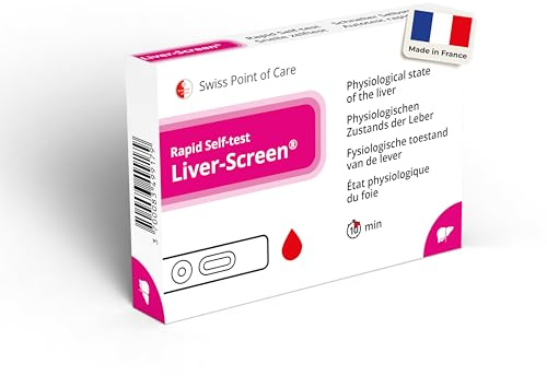 Swiss Point Of Care Liver-Screen Lebertest - Schnelltest zur Beurteilung des gesundheitlichen Zustands der Leber, Selbsttest für zu Hause
