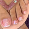 Ongles d'orteils à presser - French naturel - Faux ongles à coller pour nail art DIY
