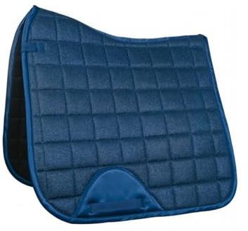 HKM Glitter Mesh Style Saddle cloth Deep Blue Pony GP