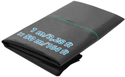 Dibaful Unkrautvlies Extra Stark 100g/m2 Unkrautflies Gartenvlies Hochbeet Folie | Unkrautfolie Sandkastenvlies Bodenschutzvlies Rolle Unkrautgewebe für Garten Unkrautbekämpfung Wasserdurchlässig