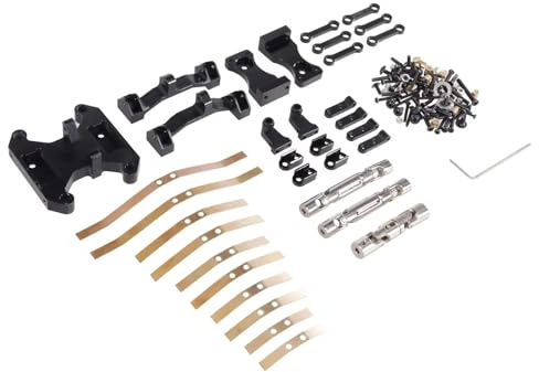 Für WPL B16 B36 1/16 RC Auto Metall Balance Für Chassis Bord Wippe Feder Platte Antriebswelle Upgrade Teile Modifizierte Zubehör RC-Autoteile(Black)
