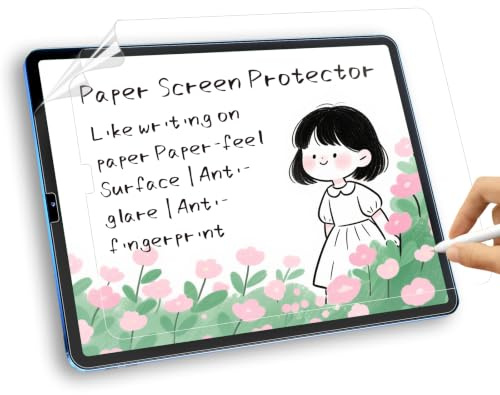 Phimoos 2 Pack Paper Screen Protector for iPad Pro 11 Inch (2022/2021/2020/2018) & iPad Air 10.9 inch (5th 2022/4th 2020), PET Matte Anti Glare Paper Film for Writing, Drawing and Taking Notes