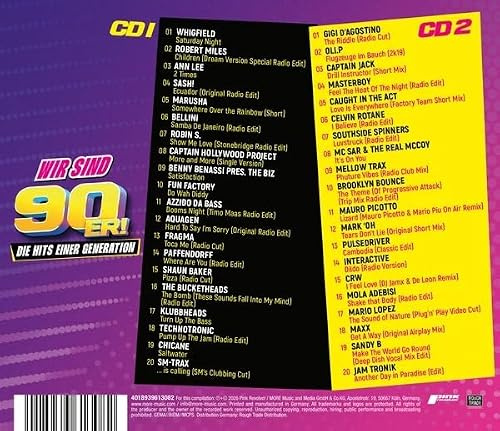 Wir Sind 90er! - die Hits Einer Generation