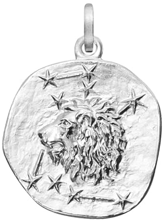 trendor Sternzeichen Löwe 925 Silber Anhänger Ø 16 mm 21218-08 | wunderschönes Schmuckstück für Damen und Herren, elegante Geschenkidee