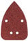 wolfcraft 10 Haft-Schleifblätter für Holz und Metall 96 x 136 mm I 1764000 I Körnung 240 I für Multischleifer, Dreieckschleifer, gelocht zur Staubabsaugung
