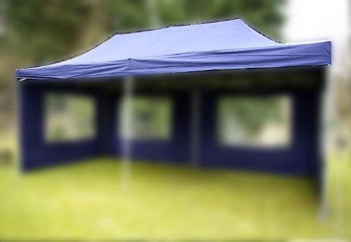 Nexos Pavillondach Ersatzdach Wechseldach für Profi Falt-Pavillon 3x6m - Dachplane 270g/m² PVC-Coating versiegelte Nähte wasserdicht – Farbe: blau