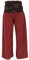 GURU SHOP Weite Marlenehose, Wellnesshose, Yogahose, Boho Hose mit Breitem Bund - Dunkelrot, Damen, Baumwolle, Size:S