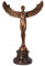 Bronzefigur Skulptur Bronzeguss Motiv:Ikarus auf Sockel Höhe:40,8cm antik