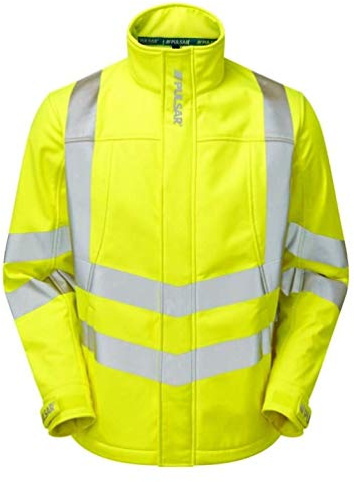 Pulsar Soft Shell Jacket, XL, Hi-Viz Yellow