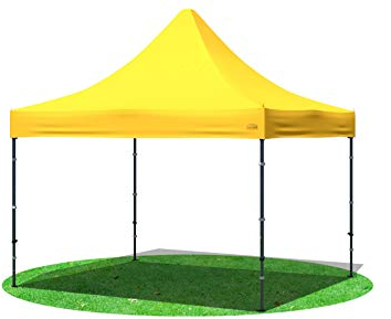 Faltpavillon 3x3 Meter Premium ohne Seiten Gelb
