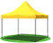 Faltpavillon 3x3 Meter Premium ohne Seiten Gelb