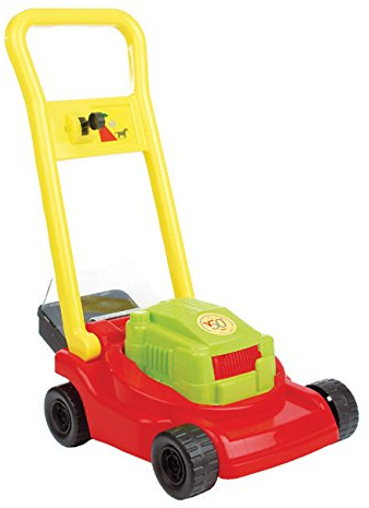 Toller Kinder Rasenmäher mit Grasfang und Geräusch rot oder grün (Rot)