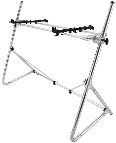 Sequenz - STD-M-SV 73/76 Note Standard Keyboard Stand - Medium - Silver
