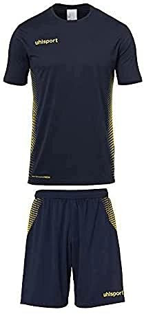 Uhlsport Herren Score Kit Trikot&Shorts Set, Marine/Fluo gelb, XXL