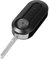 Cover chiave per Fiat 500 500L Bravo Panda Punto Doblo Citroen Jumper Peugeot Boxer - Plip chiave telecomando 3 pulsanti lama modello nero Phonillico®