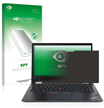 upscreen Anti-Spy Blickschutzfolie für Lenovo ThinkPad Yoga X380 Made in Germany, Privacy Screen Displayschutz-Folie [Sichtschutz, Blaulichtfilter]