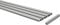 Interdeco Gardinenschienen Silber-Grau 3-/4-läufige Vorhangschienen aus Aluminium, Slimline, 600 cm