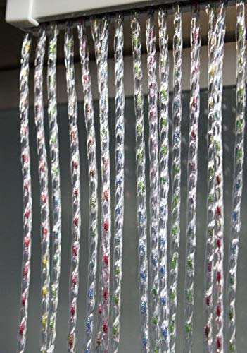 VERDELOOK Vorhang aus PVC, Medusa mehrfarbig, 125 x 230 cm