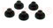 POPESQ® 5 Stk. x Rändelmutter M3 F12mm x 7.5mm Stahl Schwarz #A3115