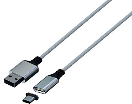 Konix Mythics Câble de charge magnétique premium 3 m type A à C pour manette Xbox Series X|S - Chargement grande vitesse - Blanc