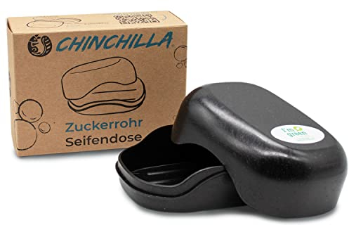 Chinchilla® Seifendose aus Zuckerrohr | nachhaltige Seifenbox für Reisen, Dusche und Camping | vegan & recycelbar