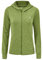 donhobo Damen Sportjacke Laufjacke voll Reißverschluss Leichte Atmungsaktiv Trainingsjacke Langarm Fitness Yoga Hoodie Jacke mit Daumenloch (Frucht Grün, M)