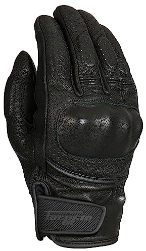 FURYGAN LR Jet Vented D3O - Tactile - Paume 100% Cuir de chèvre - Gants de Moto légers Homme - Protection métacarpes D3O - Aventure Touring Urbain