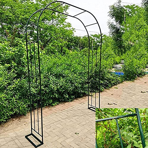 Cenador de Metal para jardín, para Bodas, Alto, 240 cm, cenador de pérgola de Metal para Bodas, jardín, decoración de Fiestas, Planta trepadora, fácil de Montar, Firme y Resistente a la oxidación, D