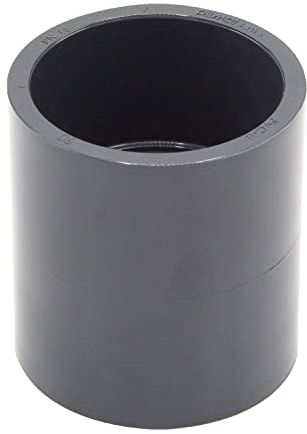 PVC-Muffe I 50mm I Klebemuffe I PVC-Rohrmuffe mit 2-Anschlüssen I Rund I Rohr-Verbindungsstück für Rohre und Fittinge I bm0961