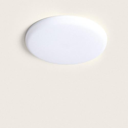 LEDKIA LIGHTING Placa LED 18W Circular Slim Surface Corte Ajustable Ø50-190 mm con Caja Conexiones 4000K Blanco Neutro
