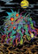 Displate - Poster aus Metall - Einfache Montage ohne Bohren - Rick and Morty - Psychedelic Monsters - The Dunrick Horror - Größe M - 32x45cm Matt