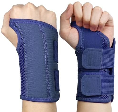 NuCamper Atmungsaktive Handgelenkstütze Handgelenk Bandage Mit Metallschiene-Stabilisator Männer Frauen Handgelenkbandage Verstellbare Handgelenkschiene für Arthritis, Sehnenentzündung, Verstauchung