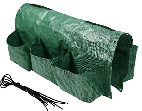 Milisten 1 Jeu Grandir Sac Vertical Jardinière Murale Vivante Pots D'extérieur Sac De Plantes Murales Pots Muraux en Tissu Sacs De Fleurs Suspendus Pots De Jardin Verticaux Poche Fraise