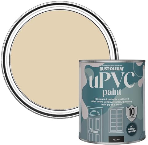 Rust-Oleum Beige uPVC Door and Window Paint In Gloss Finish - Sandhaven 750ml