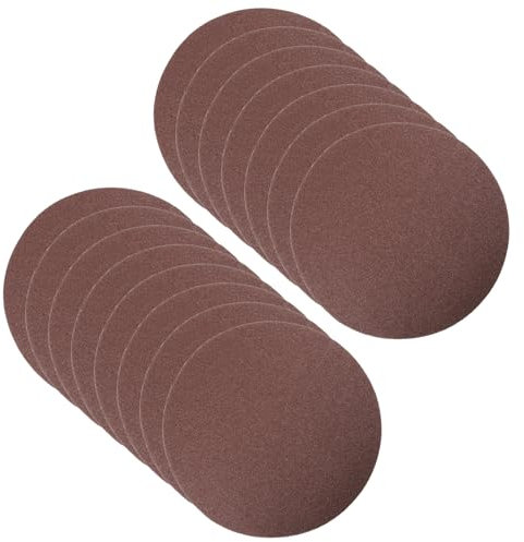 CoCud Hook and Loop Sanding Discs, 8 Inch 200mm Sandpapers 80 Grit Aluminum Oxide Flocking Sandpaper - (Applications: for Wood Metal Drywall), 15 Pieces