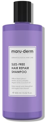 Maruderm Repair Shampoo ohne SLES – Stärkende & pflegende Reinigung für geschädigtes und brüchiges Haar, 400 ML