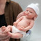 MYREBABY - Ganzkörper-Silikonpuppe mit 30,5 cm Mikropreemie für Kinder, John Lifelike Reborn Doll Surprice für Kinder, Anti-Stress-Spielzeug