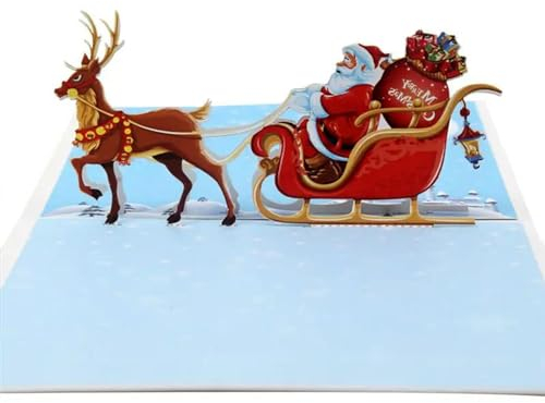 3D-Karten für Weihnachten, Pop-Up-Grußkarten, Urlaubskarten, Geschenke für Weihnachten, Neujahr, Grußkarten, Papierbasteln, Frohe Weihnachten Karten